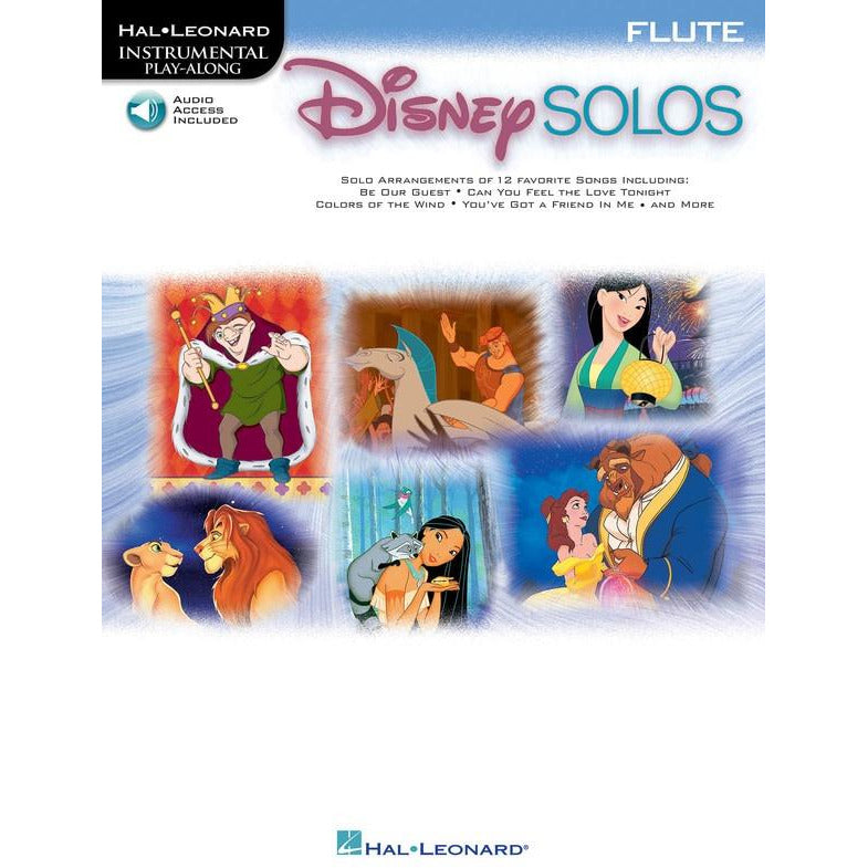 DISNEY SOLOS FLUTE BK/OLA - Music2u