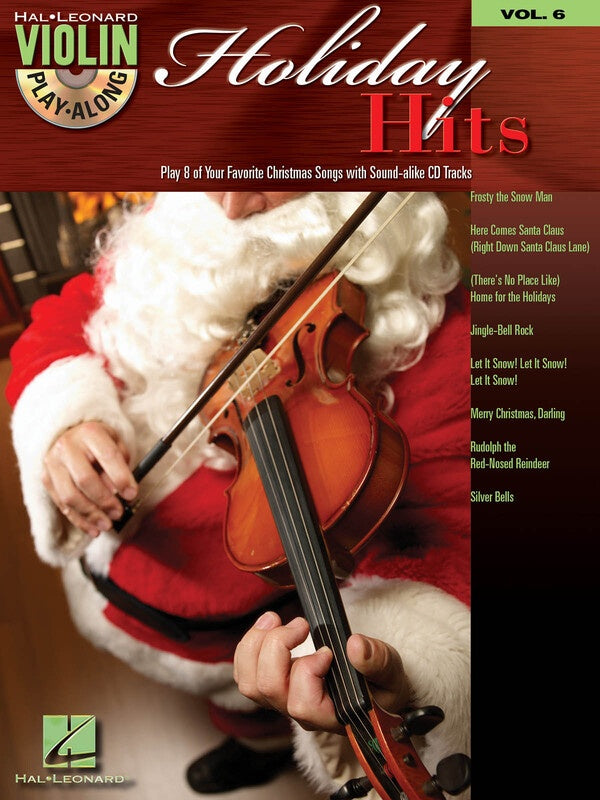 Holiday Hits Violin Playalong V6 Bk/Cd