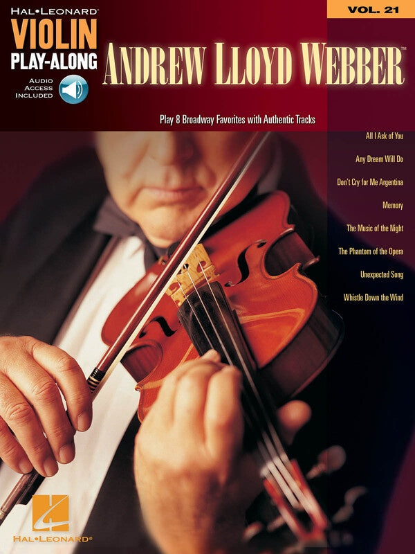 Andrew Lloyd Webber Violin Play Along Bk/Cd V21