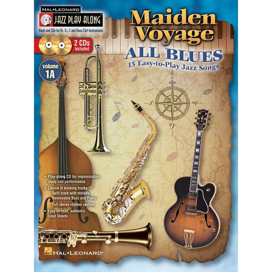 Maiden Voyage - All Blues Jazz Play Along Volume 1A Book and 2 Cd's