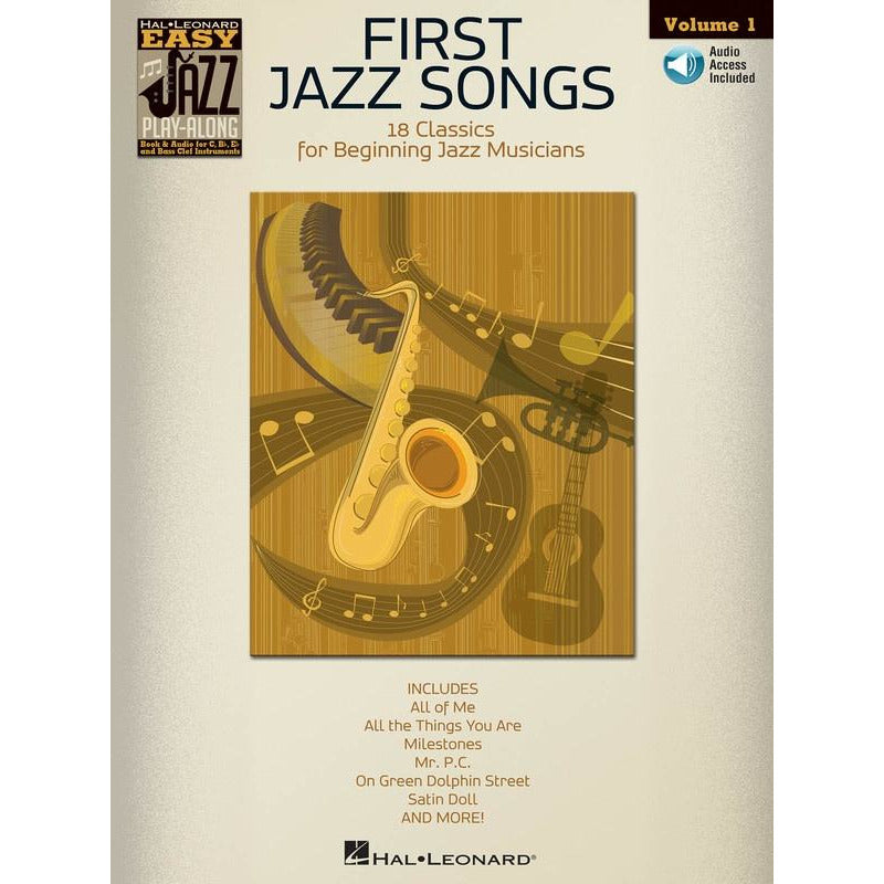 FIRST JAZZ SONGS EASY JAZZ PLAYALONG V1 BK/OLA - Music2u