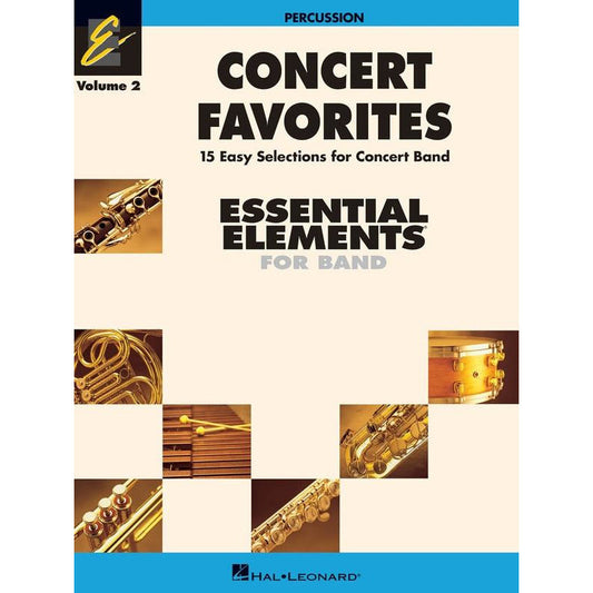 Essential Elements Concert Favorites Volume 2 Percussion Book