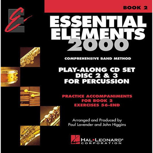 Essential Elements 2000 Percussion Play Along Book 2 /2 Cds