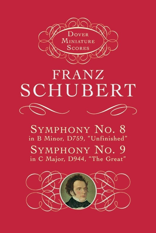 Schubert - Symphonies Nos 8 & 9 Study Score Book