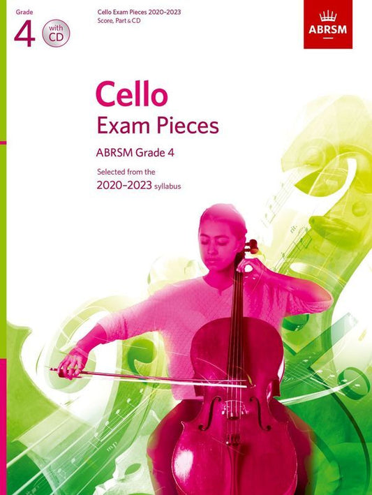 Cello Exam Pieces 2020-23 Gr 4 Cello/Piano/Cd