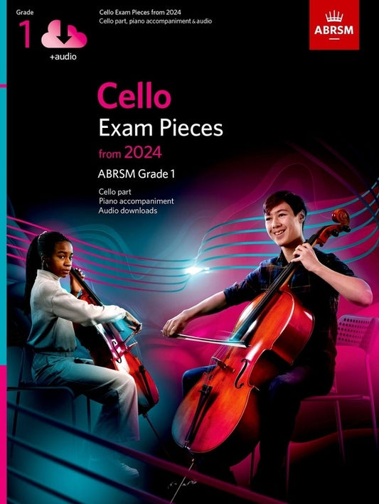 Cello Exam Pieces From 2024 Abrsm Gr 1 Cello/Piano/Audio