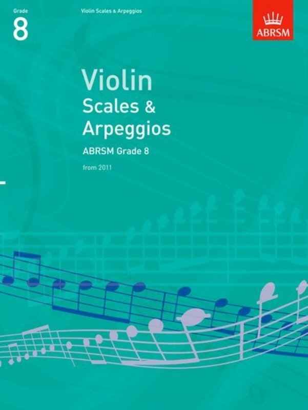 Abrsm Violin Scales & Arpeggios Gr 8 From 2012