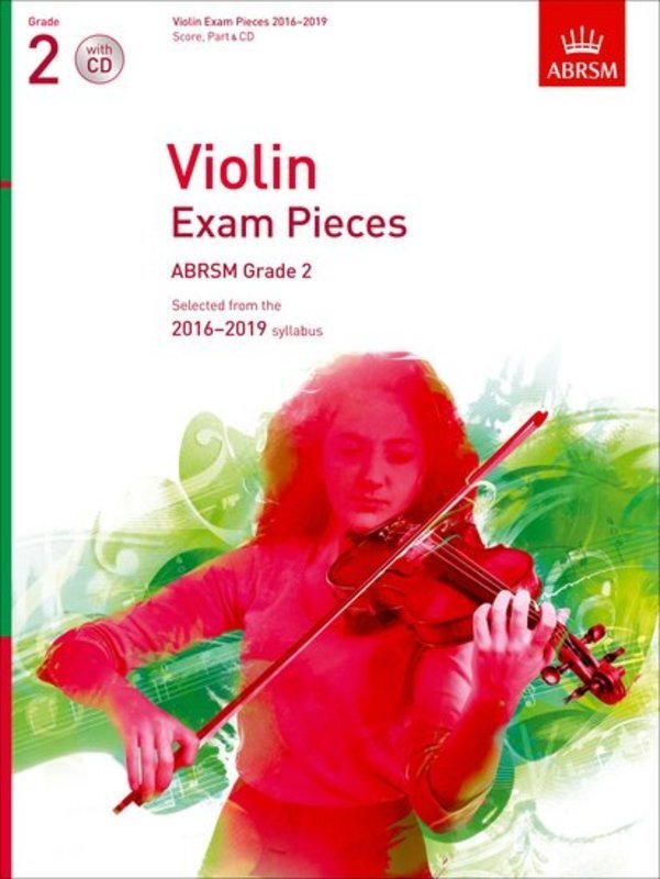 Violin Exam Pieces 2016-19 Gr 2 Vln/Pno/Cd