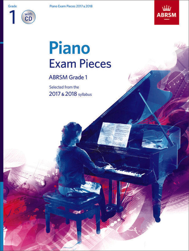 ABRSM Piano Exam Pieces Grade 1 Book/Cd (2017-2018)