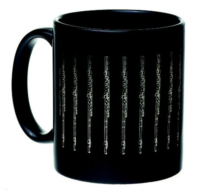 MUG FLUTE BLACK AND SILVER