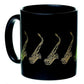 MUG SAX BLACK AND GOLD