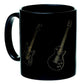 MUG GUITARS BLACK AND GOLD