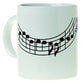 MUG MUSIC DESIGN STAFF WHITE