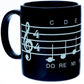 MUG MUSIC DESIGN SCALE BLACK