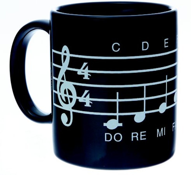 MUG MUSIC DESIGN SCALE BLACK