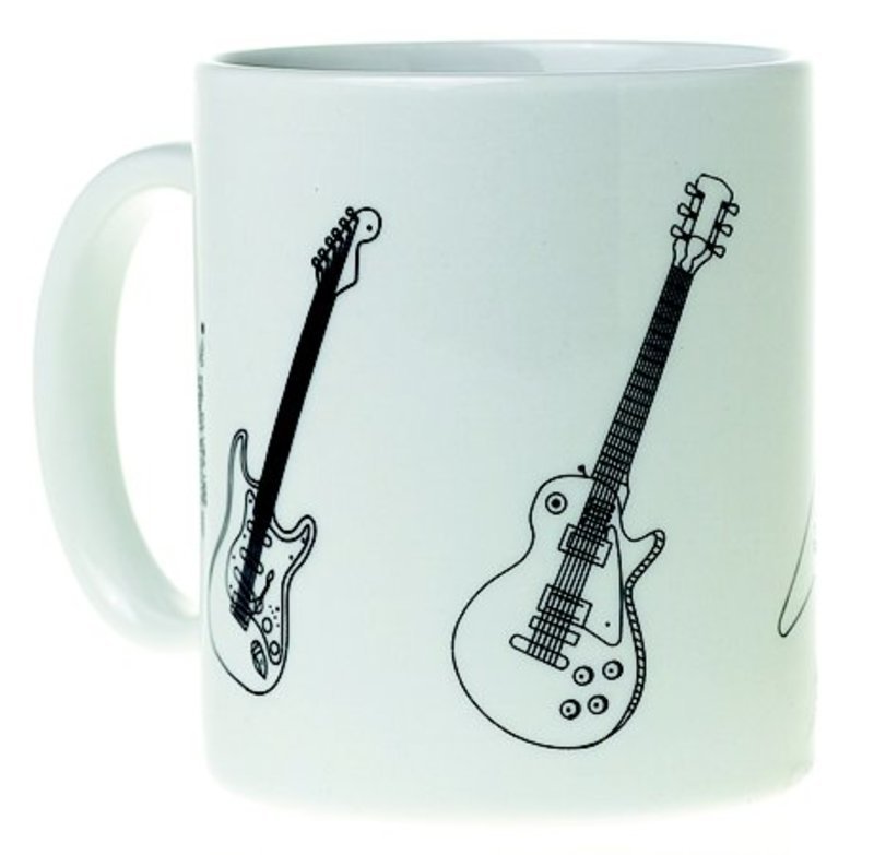 MUG MUSIC DESIGN GUITARS WHITE