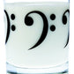 GLASS BASS CLEF BLACK IMPRINT