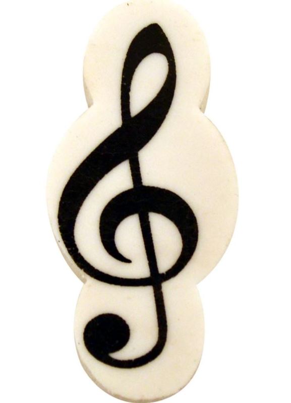 TREBLE CLEF SHAPED ERASER