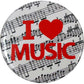 BUTTON I LOVE MUSIC