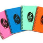 NOTEBOOK G CLEF ASSORTED COLOURS