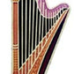 MINI PIN CONCERT HARP