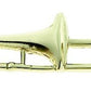 KEYCHAIN TROMBONE POLISHED BRASS