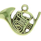 KEYCHAIN FRENCH HORN POLISHED BRASS