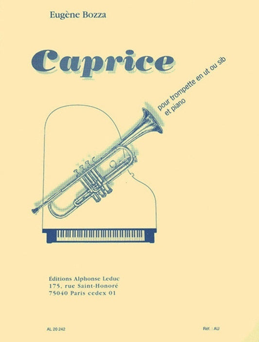 Bozza - Caprice No 1 Op 47 Trumpet/Piano