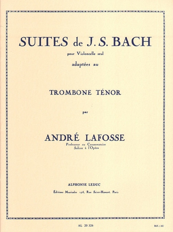 Bach - 6 Suites For Cello Adapted For Trombone