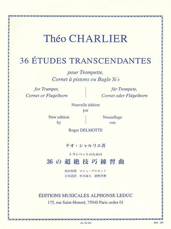 Charlier - 36 Transcendental Etudes Trumpet