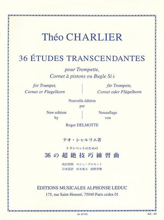 Charlier - 36 Transcendental Etudes Trumpet