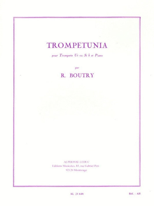 Boutry - Trumpetunia Trumpet/Piano