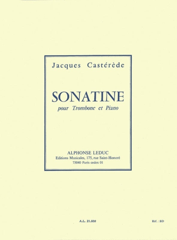 Casterede - Sonatine For Trombone/Piano