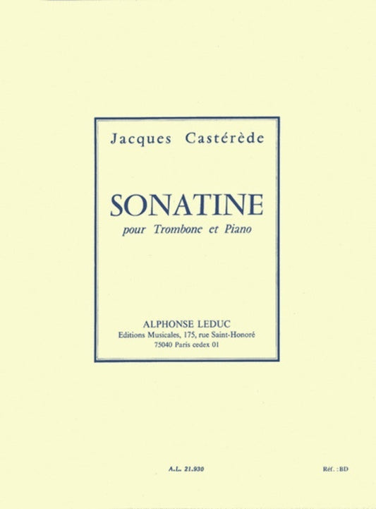 Casterede - Sonatine For Trombone/Piano