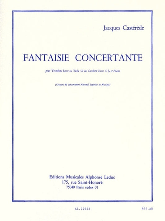 Casterede - Fantasie Concertante For Trombone/Piano