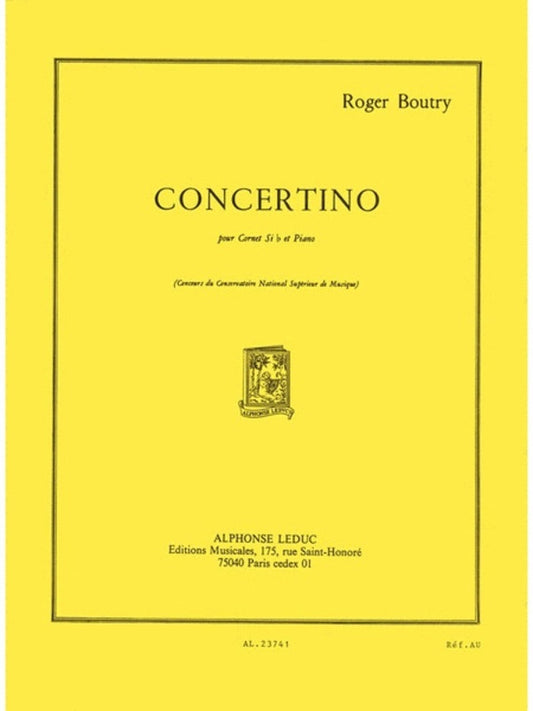 Boutry - Concertino For Trumpet/Piano