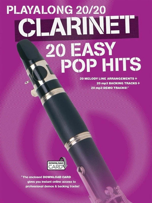 Playalong 20/20 Clarinet 20 Easy Pop Hits