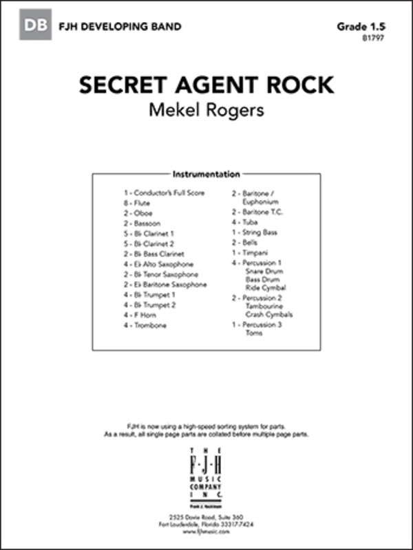 Secret Agent Rock Cb1.5 Sc/Pts