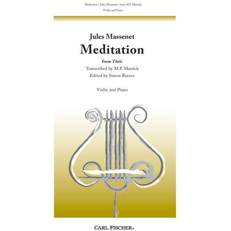 MASSENET - MEDITATION FROM THAIS VIOLIN/PIANO ARR MARSICK - Music2u