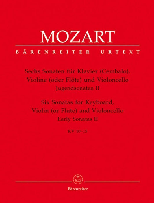 Mozart - 6 Sonatas K 10-15 Flute (Violin)/Cello/Piano