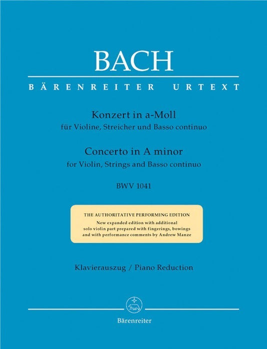 Bach - Concerto A Minor Bwv 1041 Violin/Piano