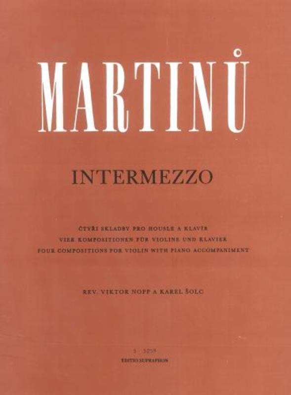 Martinu - Intermezzo For Violin/Piano