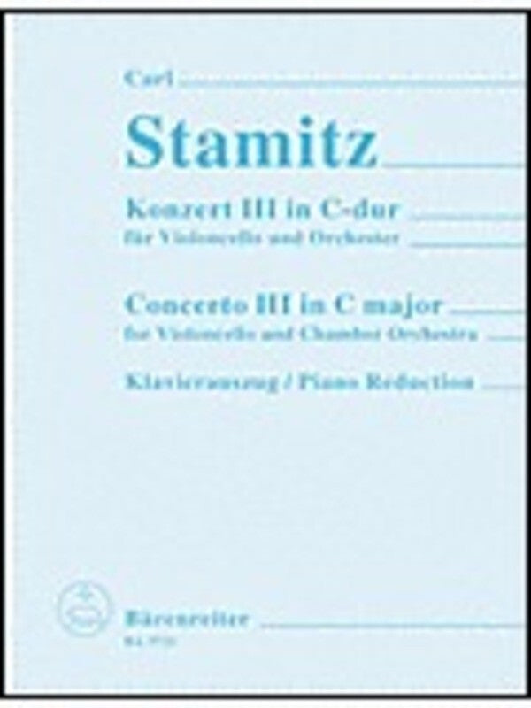 Stamitz - Concerto No 3 In C Cello/Piano