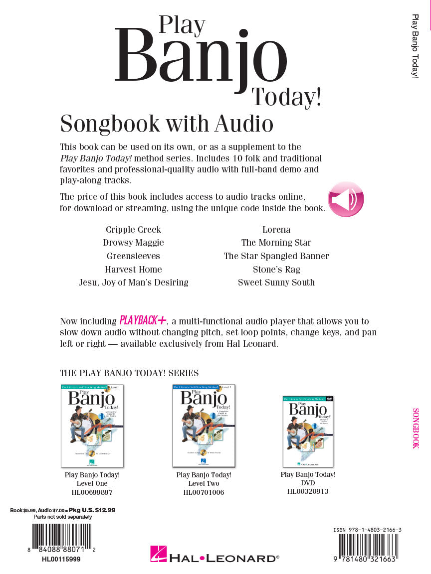 Play Banjo Today Songbook Book/Ola Guitar & Folk