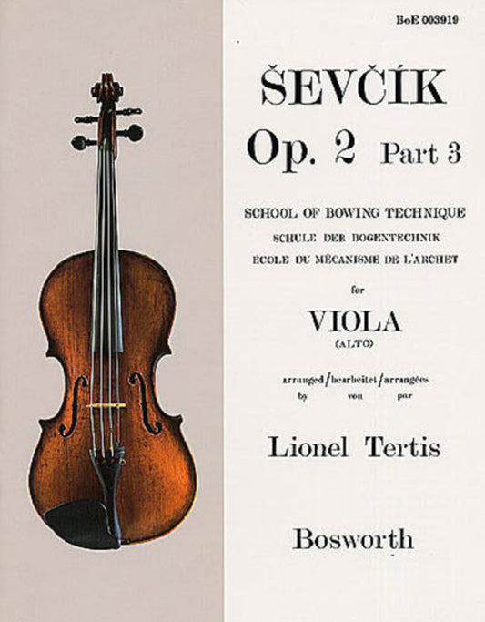 Sevcik Viola Studies Op 2 Part 3 Book