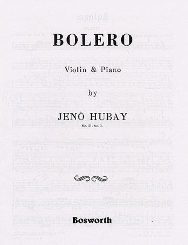 Hubay - Bolero Op 51 No 3 Violin/Piano