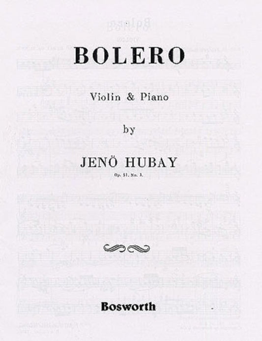 Hubay - Bolero Op 51 No 3 Violin/Piano