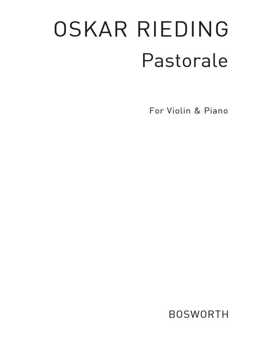 Rieding - Pastorale Op 23 No 1 For Violin/Piano