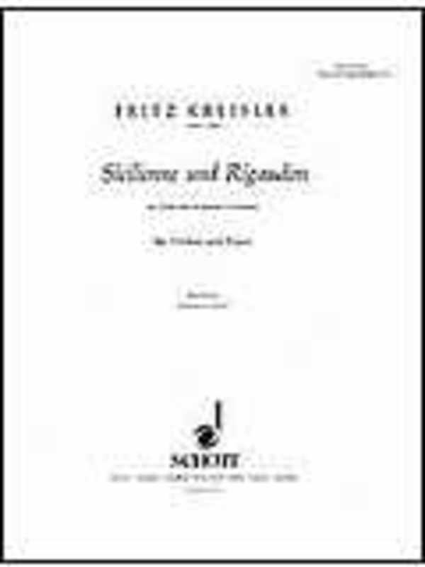 Kreisler - Sicilienne And Rigaudon Francoeur Violin/Piano