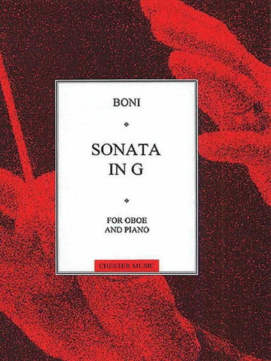 Boni - Sonata In G Oboe/Piano